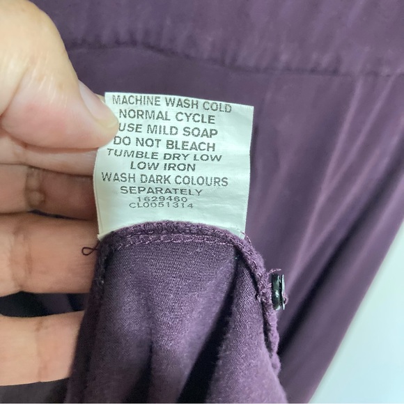 eShakti Deep Purple Blue Sleeveless Sheath Maxi Dress Large 14 - Picture 11 of 16